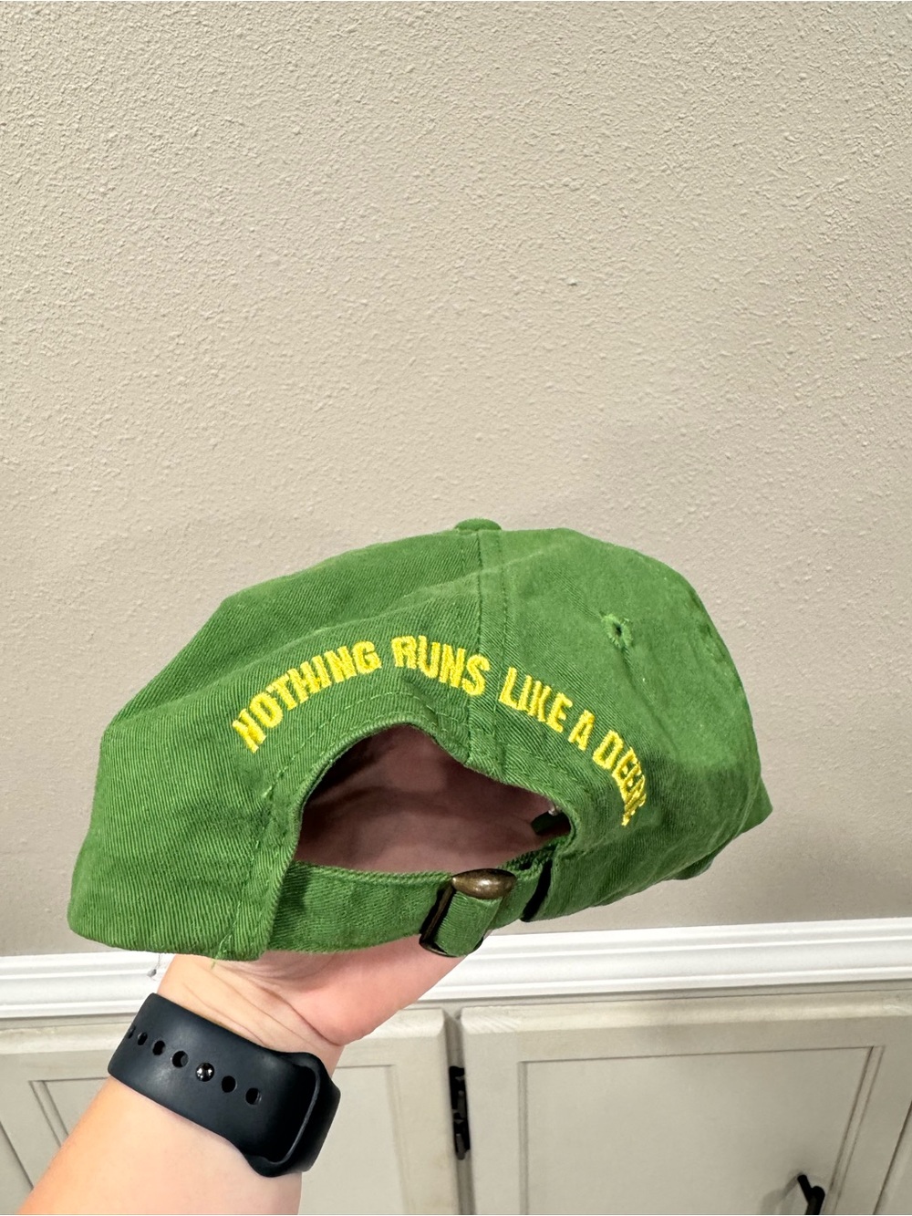 John Deere Green and Yellow Embroidered Logo Cap - Picture 3 of 4
